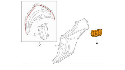 Grila Spate Vw 4A0819181A