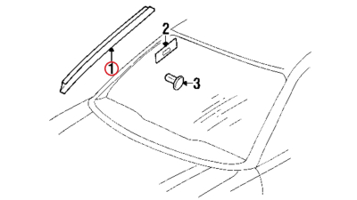Deflector Apa Parbriz Dreapta - 4b9 Vw 4B9854328A01C