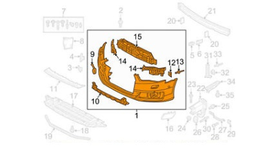 Bara Fata Vw 4G0807065ASGRU