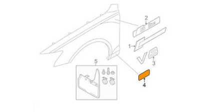 Folie Protectie Aripa Vw 4G0890906