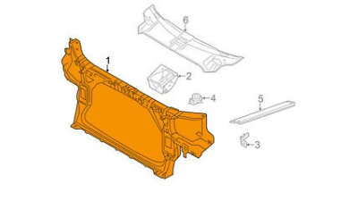 Panou frontal, trager Audi A8 (D4/ 4F) 12.2009-09.2017, Original, 4H0805594E
