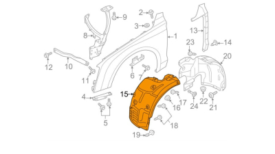 Carenaj F Roata F Dreapta Vw 4H0821172L