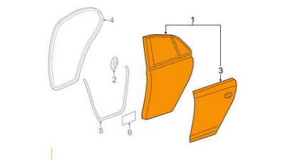 Usa Stanga Spate Vw 5C6833055E