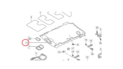 Tapit.Plaf Vw 5L6867501J2AV