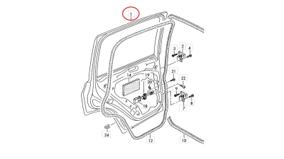 Usa Spate Dreapta Vw 5N0833056A