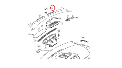 Ornament Parbriz Vw 5N18194049B9