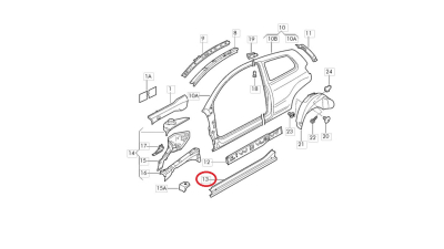 Intaritura Vw 5Z3810607A