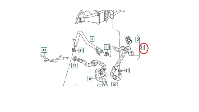 Furtun Racitor Gaze Egr Vw 6C0122101AQ
