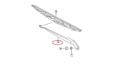 Brat Stergator Vw 6K2955407F