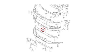 Bara Fata Vw 6R0807217HGRU