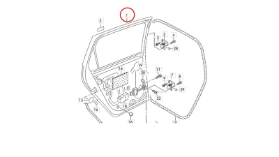 Usa Spate Dreapta Vw 6R4833056J