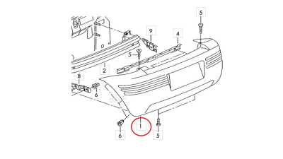Bara Spate Vw 6X0807301GGRU