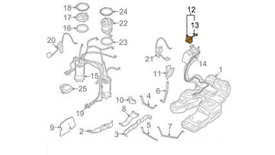 Buson Rezervor Benzina 4.2 Vw 7L8201550L