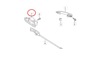 Maner Vw 7M3837114D75R