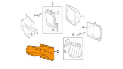 Deflector Aer Intercooler Vw 7P6117335