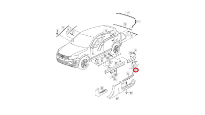 Banda De Protectie Vw 7P6854949FONV