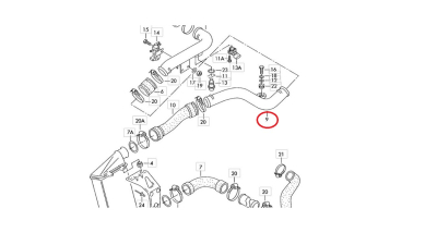 Furtun Intercoler Vw 8D0145840S
