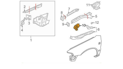 Intarire Vw 8D0803118A