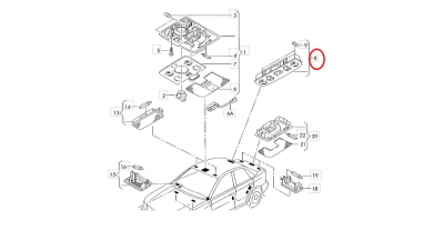 Lampa Interior Si Lampa Citit Vw 8D0947111AA6PS