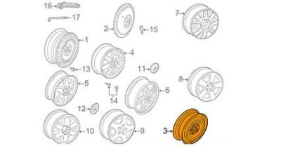 Roata Cu Disc Vw 8E0601027C03C