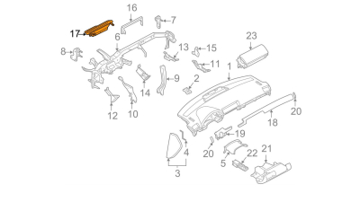 Carcasa Distribuitor Aer Vw 8E1858431A