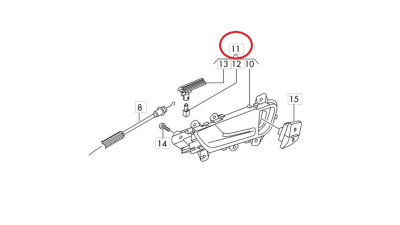 Maner interior Usa Vw 8K0839020E1GK