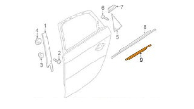 Perie Exterioara Usa Vw 8K0853764H2ZZ