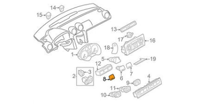 Acoperire Vw 8P09415185PR