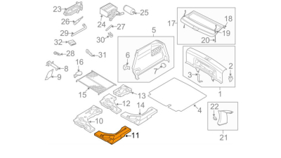 Piesa Pentru Umplere Podea Vw 8P4864501