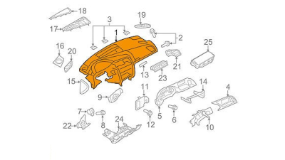 Tablou Bord Audi A5 ,  8T1857003DEJ3