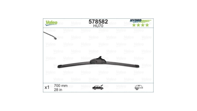 Lamela stergator Hidroconect Chrysler Voyager (Gs/Ns), 01.1996-12.1999; Chrysler Voyager (Rg/Rs), 01.2000-12.2004; Chrysler Voyager (Rg/Rs), 01.2005-01.2008; Peugeot 307 (3), 03.2001-09.2005; Toyota Prius+ (Xw30), 01.2012-, Fata, stanga, VALEO