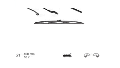 Lamela stergator Valeo 567769, cu lama de 400 mm, 1 buc. Standard, tip fixare U/R