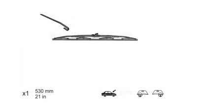 Lamela stergator Valeo 567776, cu lama de 530 mm, 1 buc. Standard, tip fixare U