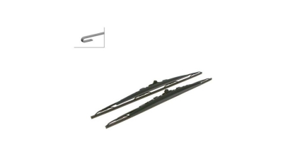Set stergatoare parbriz BOSCH PEUGEOT 307 (3 ), 03.2001-09.2005, 700+650 mm; cu Spoiler, tip fixare U