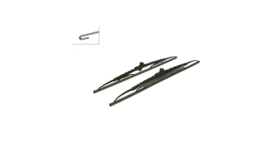 Set stergatoare parbriz BOSCH ALFA ROMEO 155; 166, Audi A3 (8L) Honda, Kia NISSAN Lancia MITSUBISHI SEAT IBIZA/CORDOBA 6K/6L, LEON 1M Skoda FABIA (6Y) OCTAVIA 1U Subaru FORESTER LEGACY Toyota Camry Celica Hilux VW GOLF 3 GOLF 4 BORA 530+475 mm CU SPOILER