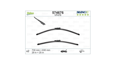 Lamela stergator Valeo 574676, parte montare : Stanga/ Dreapta