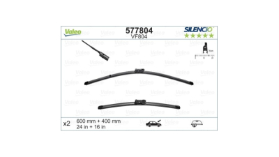 Lamela stergator Valeo 577804, parte montare : Stanga/ Dreapta