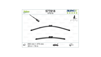 Lamela stergator Valeo 577818, parte montare : Stanga/ Dreapta