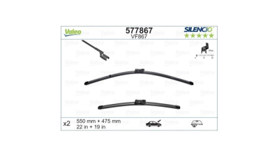 Lamela stergator Valeo 577867, parte montare : Stanga/ Dreapta