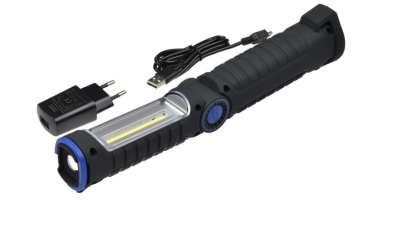 Lampa de lucru cu 2xLED Magneti Marelli 007935030030 3W 160 lm, 240 lm, cu incarcator, cu sistem de fixare, magnet, maner si comutator