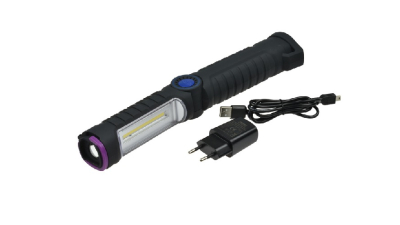 Lampa de lucru, lanterna cu 1 LED+ 1 led UV Magneti Marelli 007935030130 0,9W 110 lm, cu cablaj, cu sistem de fixare, cu magnet, cu maner