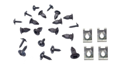 Set clipsuri fixare carenaj aripa interioara A3 (8l), 01.1996-04.2003; A3 (8p/8v), 05.2003-2016; A3 (8v), 05.2016-, 28 bucati la set