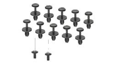 Set clipsuri fixare carenaj aripa interioara C2 (Jm), 01.2003-11.2009; C3 (Fc), 01.2002-12.2010; C4 Picasso (Ua/Ud), 10.2006-06.2013, 12 bucati la set