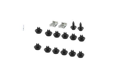 Set cleme fixare carenaj roata MITSUBISHI COLT (Z30) 05.2004-10.2008; COLT (Z30), 10.2008-; LANCER EVO VIII, 09.2003-/EVO IX, 09.2005-, 16 buc/set,