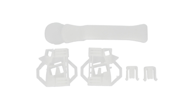 Clema macara geam Seat Ibiza Cordoba 6L, Vw Polo Classic 6KV, kit reparatie macara Fata , Dreapta, fata sistem fixare cablu