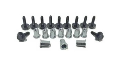 Set fixare scut protectie sub motor 147 (937), 10.2000-05.2010; 156 (932), 11.1997-09.2005; 159 (939), 09.2005-12.2012, fixare scut sub motor