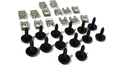 Set fixare scut protectie sub motor Seria 3 (E36), 12.1990-03.2000; X1 (E84), 09.2009-08.2015; X3 (E83), 06.2003-11.2010, fixare scut sub motor, 28 buc.