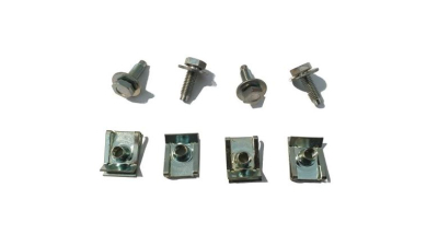 Set fixare scut protectie sub motor Clio 2 (B0/1/2), 09.1998-06.2001; Clio Ii/Storia/Campus (B0/1/2), 07.2001-2012, fixare scut sub motor