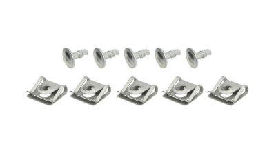Set fixare carcasa cutie viteze Audi A4 (B5), 11.1994-09.2001; A4 (B6), 11.2000-11.2004; A4 (B7), 11.2004-03.2008, scut motor , cutie viteze, 10 bucati