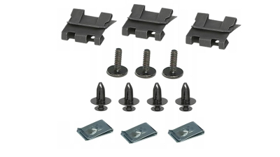Set suruburi fixare scut bara fata Ford Mondeo (B4y/B5y/Bwy), 10.2000-03.2007, pentru scut bara fata, 13 bucati